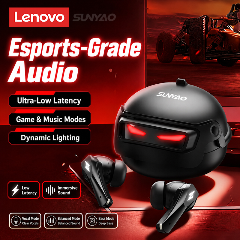 Bluetooth Headset On Ear - Cuffie da gaming Lenovo GT101, wireless,