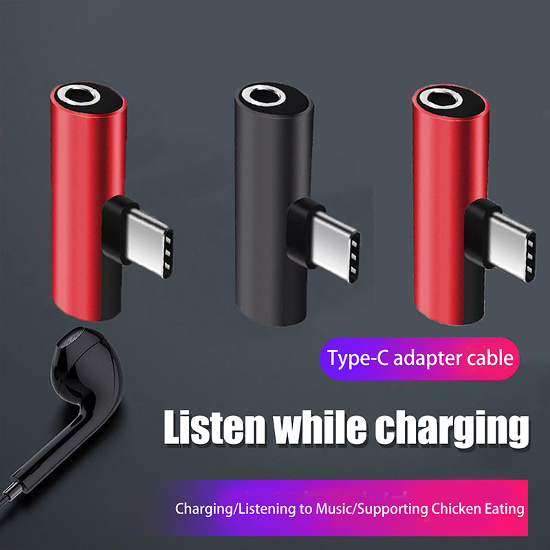 Earphone Splitter Jack - Adattatore in metallo da USB Type-C